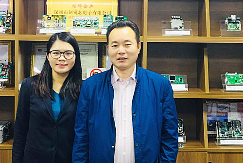 Mr. Huang, Ningbo Zihua Electric Co., Ltd. visited our company